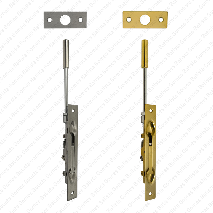 Fecho embutir alavanca com var�o - INOX 304